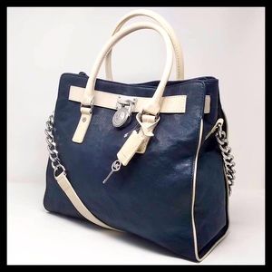 NWT! Michael Kors Hamilton Large NS Leather Tote